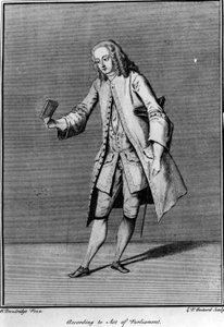 A parlamenti törvény szerint, amelyet Louis Phillippe Boltard készített Bartholomew Dandridge után, 1737 alkotó: English School
