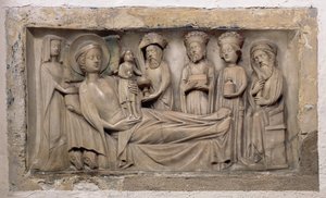 A mágusok imádása, 1350 körül (alabástrom) alkotó: English School