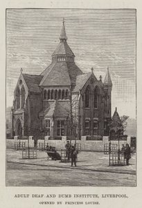 Felnőtt Siket és Néma Intézet, Liverpool, amelyet Louise hercegnő nyitott meg alkotó: English School