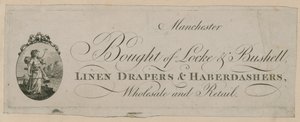 Vásárolt Locke & Bushell, Manchester hirdetés alkotó: English School