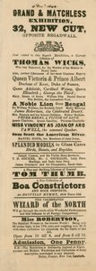 Fergusons Grand and Oriental Promenade and Exhibition hirdetése, 32 New Cut, Lambeth, London alkotó: English School