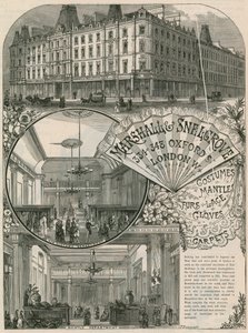 Marshall & Snelgrove, Silk Mercers, Lacemen, Hosiers, Vere Street, Oxford Street, London hirdetése alkotó: English School