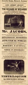 Mr Jacobs bűvész és hasbeszélő hirdetése alkotó: English School