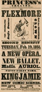 A londoni Princess Theatre hirdetése alkotó: English School