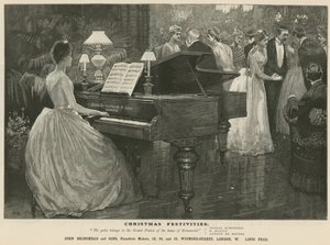 John Brinsmead and Sons zongorakészítő hirdetése, Wigmore Street, London alkotó: English School