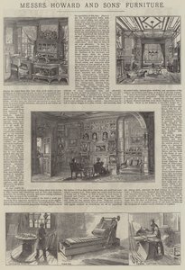 Reklám, Messers Howard and Sons bútorai (metszet) alkotó: English School