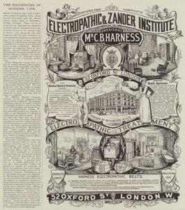 Reklám, The Medical Battery Company (metszet) alkotó: English School