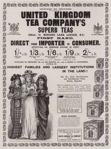 Advertisement, United Kingdom Tea Company (gravírozás) alkotó: English School