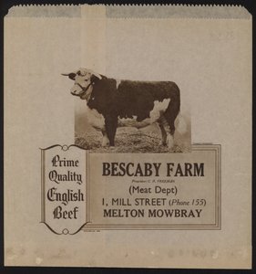 A Bescaby Farm marhahús reklámja