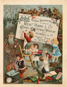 A The Royal Worcester Bazaar hirdetése, 2 Foregate Street, London alkotó: English School