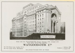 A Waygood-Otis Limited reklámja alkotó: English School