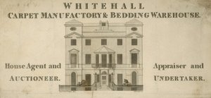 Whitehall Szőnyegmanufaktúra és Ágyneműraktár hirdetése alkotó: English School