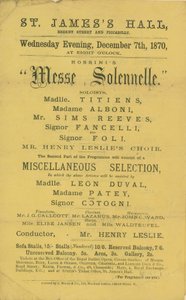 A Rossinis Messe Solennelle című produkció reklámja alkotó: English School