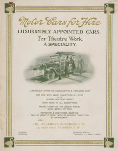 Bérelhető autók hirdetése a St James