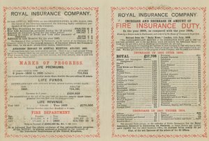 A Royal Insurance Company reklámja alkotó: English School
