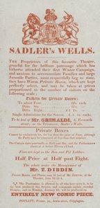 A Sadlers Wells Színház reklámja alkotó: English School