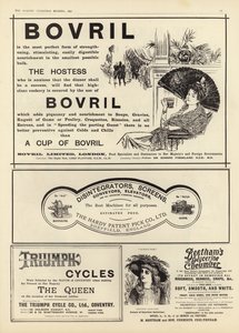 A The Graphic Christmas Number 1897-ből terjedő reklámok
