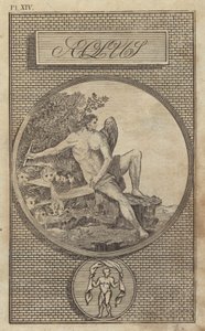 Aeolus, az ókori római szelek istene (metszet) alkotó: English School