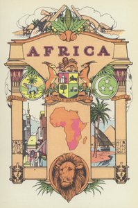 Afrika (színes litográfia) alkotó: English School