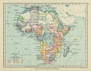 Afrika (színes litográfia) alkotó: English School
