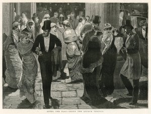 A színdarab után - a Lyceum Portico alatt alkotó: English School