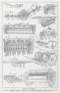 Mezőgazdasági eszközök (litho) alkotó: English School