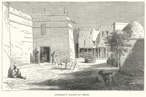 Ahmadou palotája Segou-ban (metszet) alkotó: English School