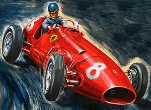 Alberto Ascari Maseratit vezet alkotó: English School