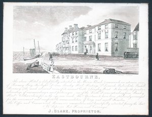 Albion Hotel, a tulajdonos, J Blake kereskedelmi kártyája alkotó: English School