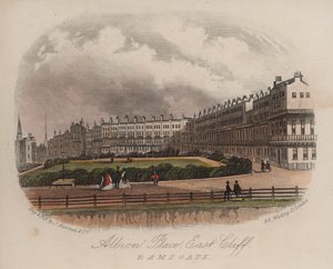 Albion Place, East Cliff, Ramsgate, Kent (színes metszet) alkotó: English School