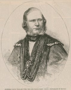 David Williams Wire alderman, a megválasztott polgármester alkotó: English School