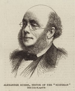 Alexander Russel, a "Skót" szerkesztője (metszet) alkotó: English School