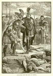 Sándor és Darius teste alkotó: English School