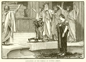 Alexander im Tempel des Jupiter Ammon von English School