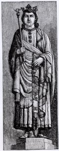 X. Alfonso (1221-84) „Bölcs”, Kasztília királya, illusztráció a „Tudomány és irodalom a középkorban és a reneszánszban” című könyvből, írta és metszett Paul Lacroix, 1878 alkotó: English School