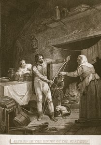 Alfred in the House of the Neatherd, illusztráció David Humestól Anglia története, pub. R. Bowyer, London, 1812 alkotó: English School