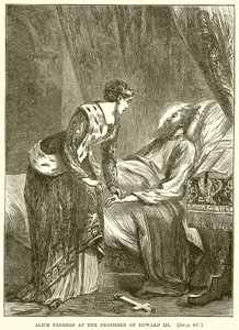 Alice Perrers III. Edward halálos ágyában alkotó: English School