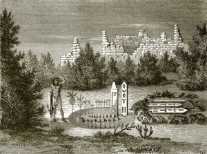 Oltár és romok Zuniban alkotó: English School
