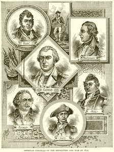 Az 1812-es forradalom és háború amerikai tábornokai alkotó: English School