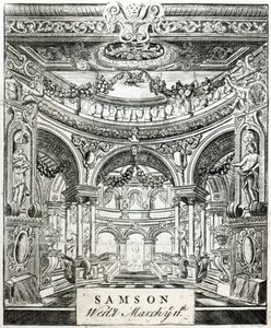Belépőjegy Händel Sámson című oratóriumára, 1743. március 11-én alkotó: English School