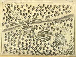 Egy irokk falu, 1703 alkotó: English School