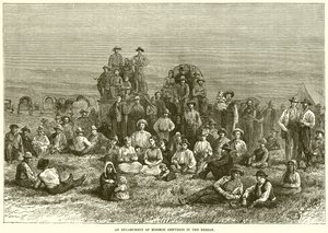 Mormon hittérítők tábora a sivatagban alkotó: English School