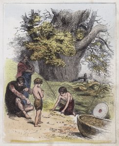 Ókori britek (színes metszet) alkotó: English School