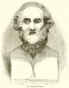Homérosz ősi mellszobra alkotó: English School