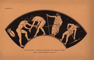 Ókori görög oktatás: Paidotribes, földet előkészítő fiú (litho) alkotó: English School