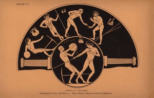 Ókori görög oktatás: Palaistra (litográfia) alkotó: English School