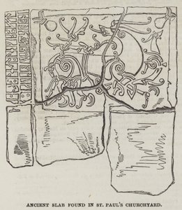 Ősi födémet találtak a Szent Pál templomkertben (metszet) alkotó: English School