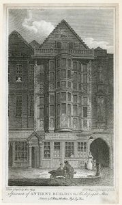 Régi épület a Bishopsgate utcában alkotó: English School