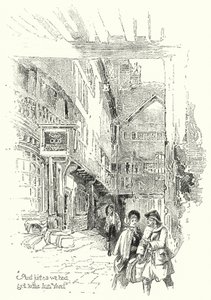 "És ahogy a fogadó udvarába jutottunk" (litho) alkotó: English School