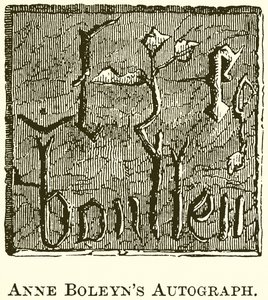 Anne Boleyns autogram alkotó: English School